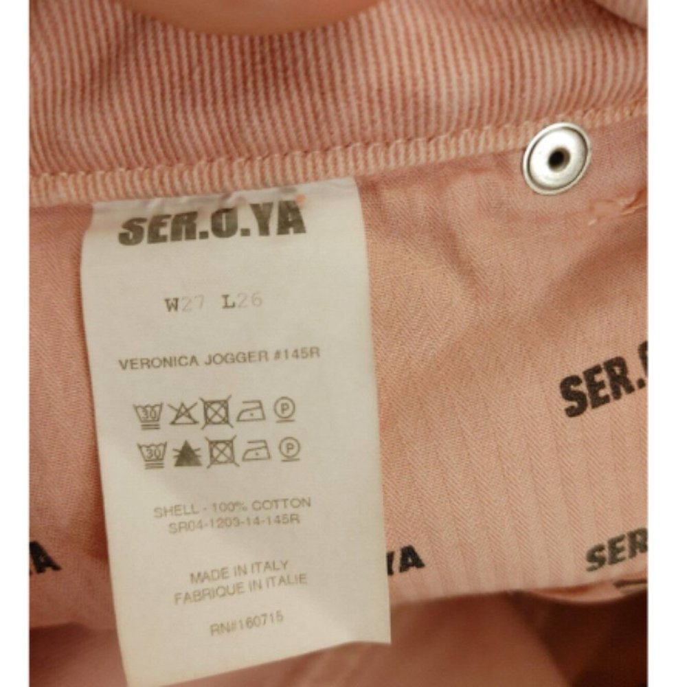 SER.O.YA Veronica Jean Joggers in Vintage Blush Pink - Picture 6 of 11